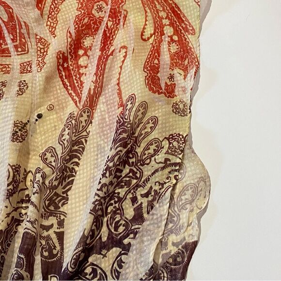 Lane Bryant Kimono Style Sheer Overlay Blouse/ Swimsuit Cover Up Women's Size 22 - Picture 5 of 11